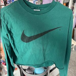 vintage green nike long sleeve shirt
